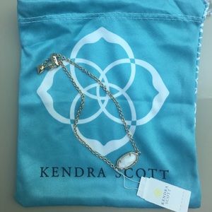 Kendra Scott Elaina Chain Bracelet In White Pearl