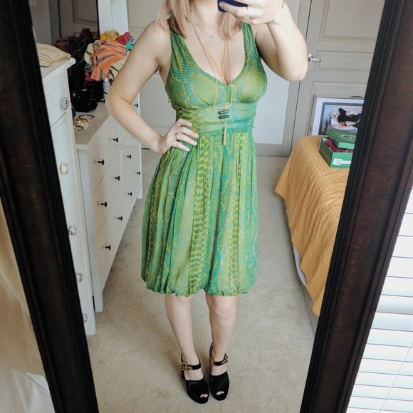 SALE Tracy Reese Silk Snakeprint Dress - Picture 4 of 4