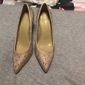 Nine West rhinestone stilettos