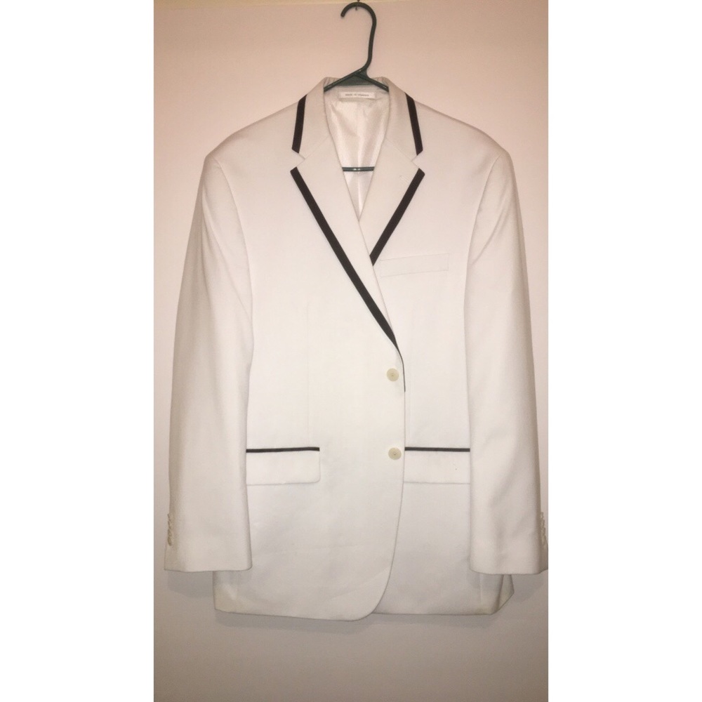 White & Black Suit Jacket