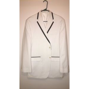 White & Black Suit Jacket