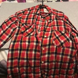 So button down plaid shirt