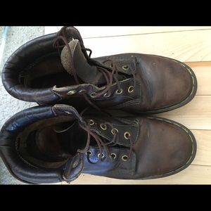 Doc Marten brown leather ankle boots