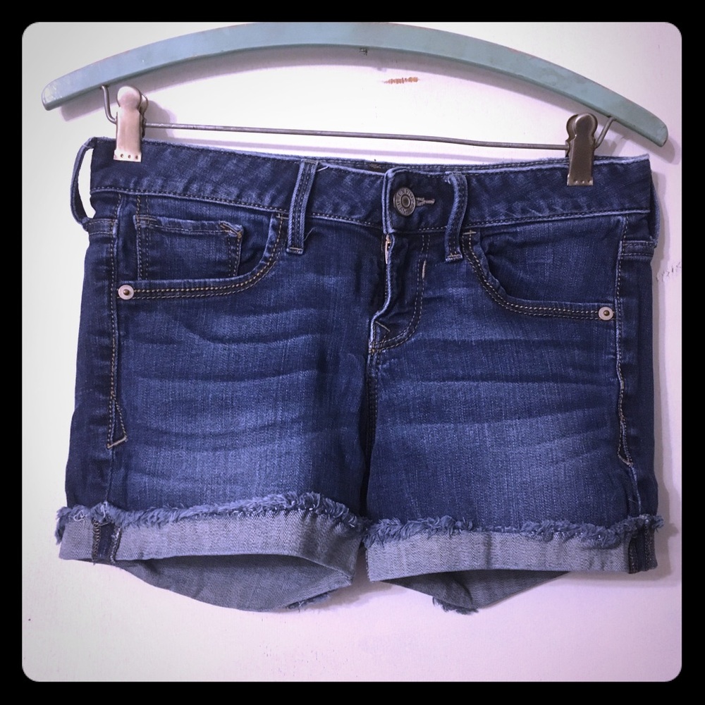 Express dark denim Jean short