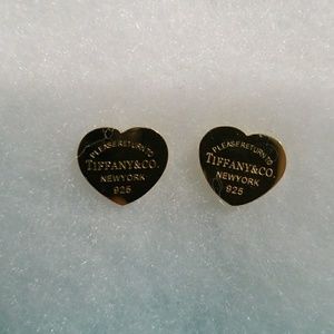 heart earrings gold