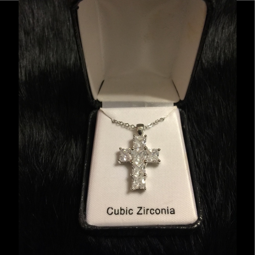 CZ Cross Necklace