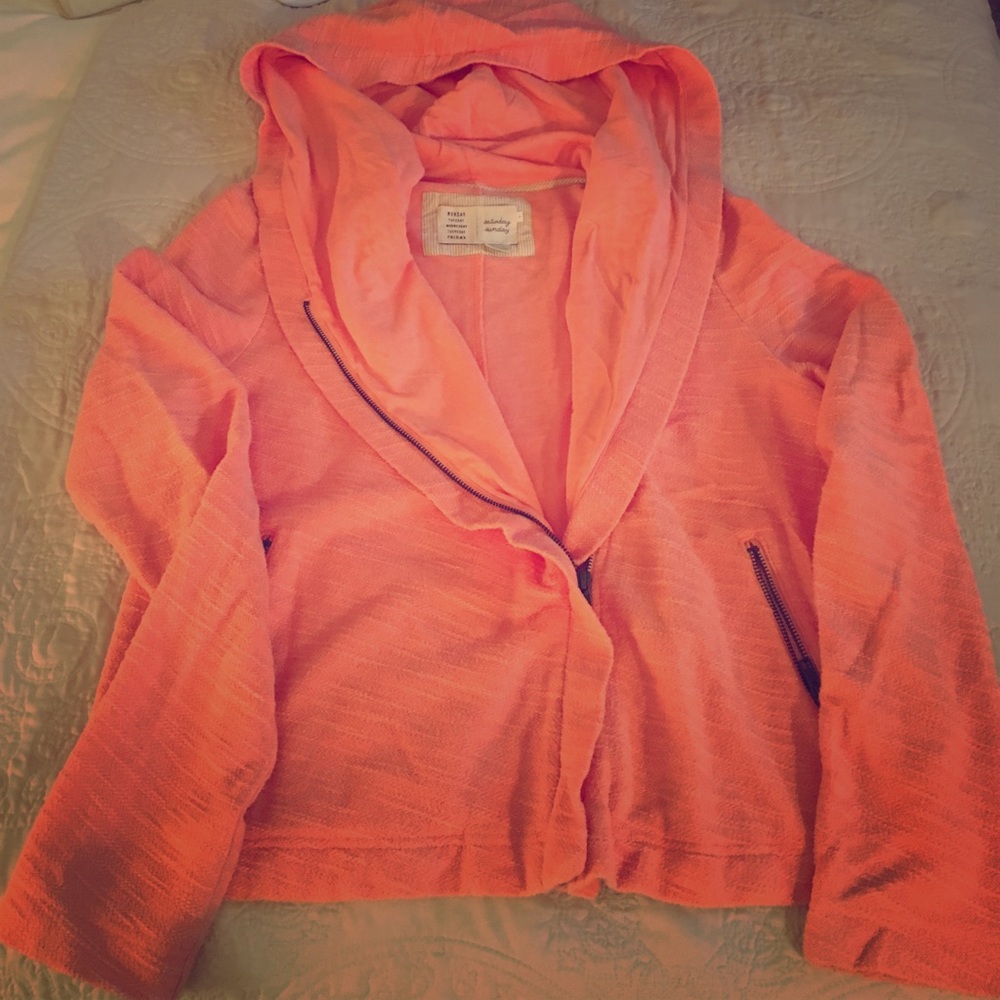 Orange Hoodie from Anthropologie: Saturday/Sunday