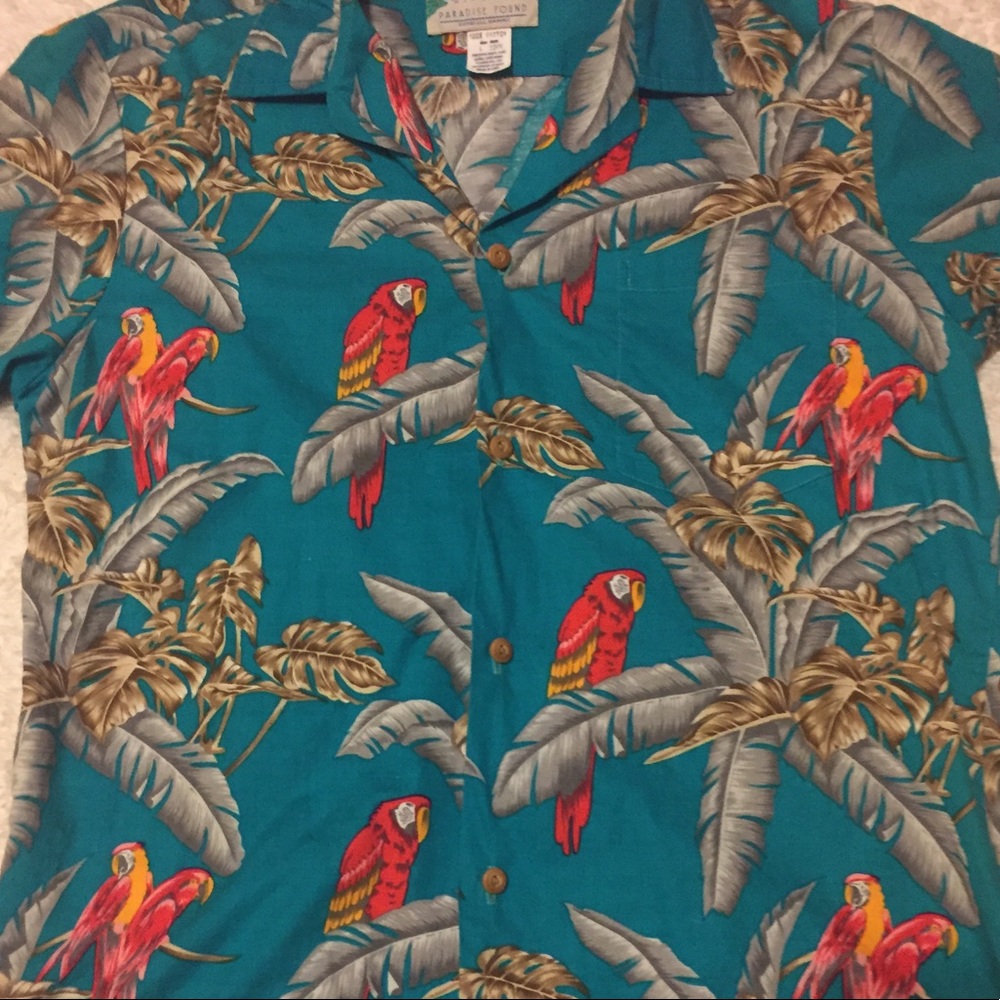 ❌SOLD ❌ PARADISE FOUND Magnum PI Hawaiian SHIRT - Picture 2 of 8