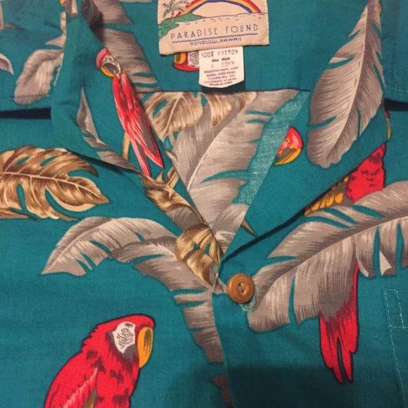 ❌SOLD ❌ PARADISE FOUND Magnum PI Hawaiian SHIRT - Picture 5 of 8