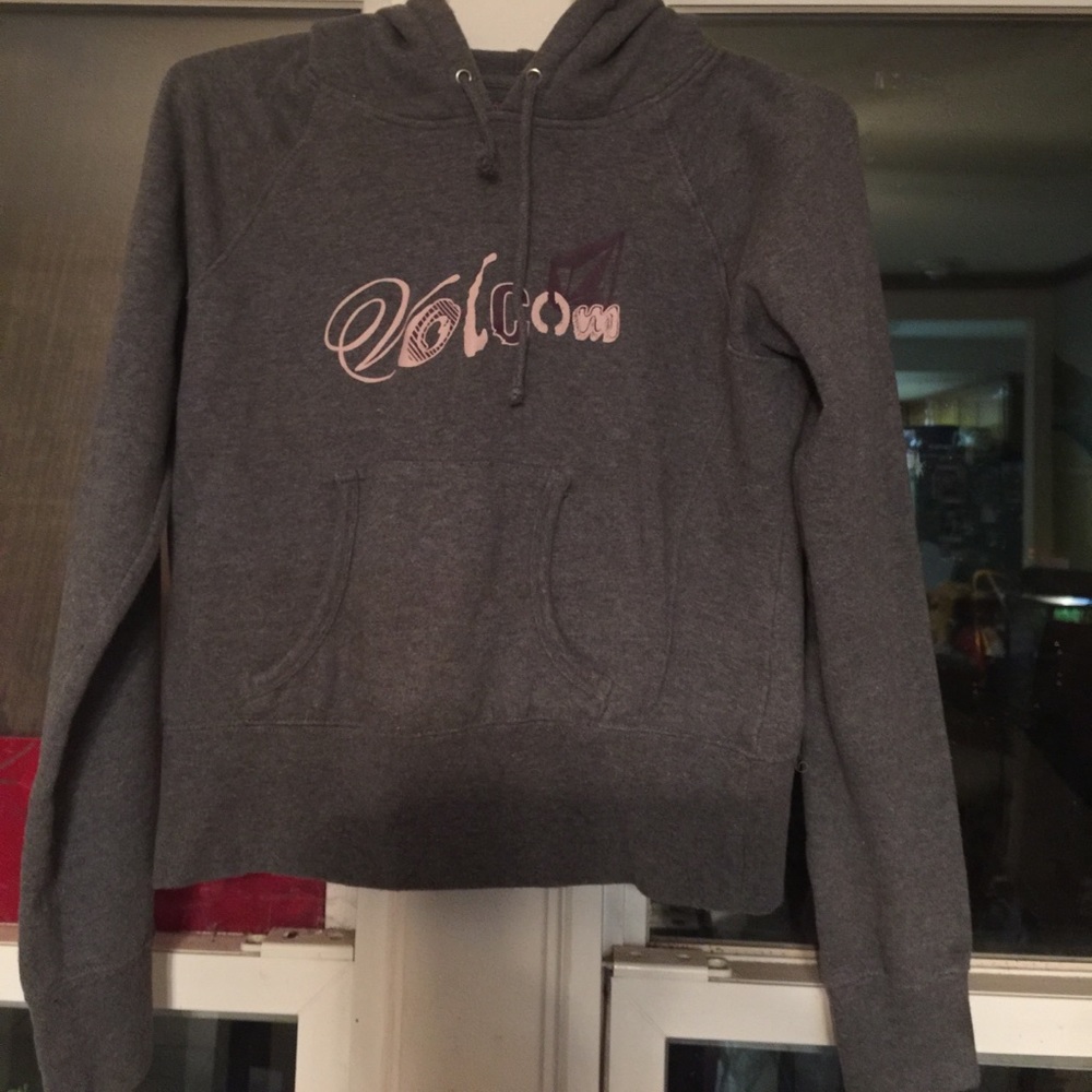 Volcom size small cropped hooded sweater