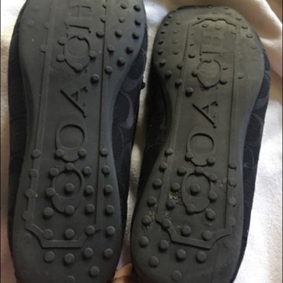 Coach Frieda black fabric signature loafer flat - Picture 4 of 4