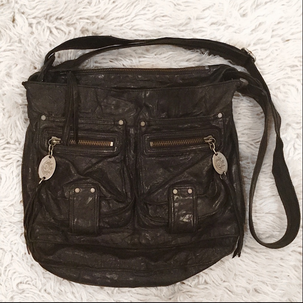 Authentic Juicy Couture Black Leather Crossbody