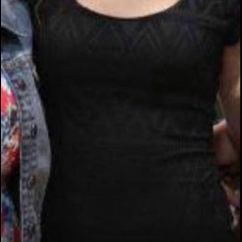 Black fitted dress