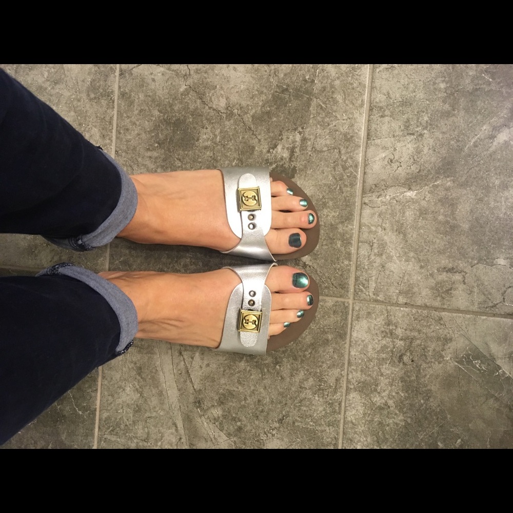 Floggs Melanie sandals Silver size 9