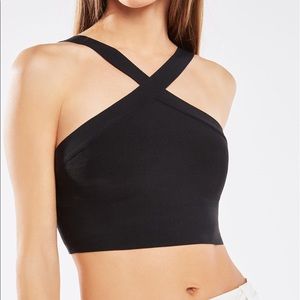 BCBGMAXAZRIA Jayla bandage crop top