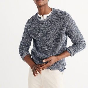Abercrombie Fitch Men's Crewneck Sweatshirt, Navy