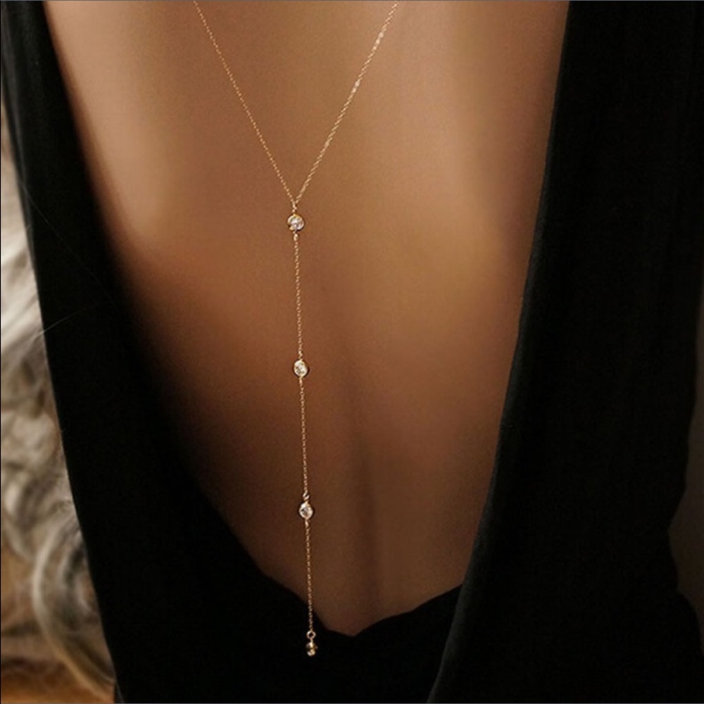 Sexy back bikini chain - Beach body jewelry