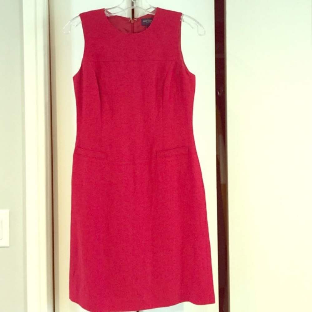 Ann Taylor Red Sheath Dress