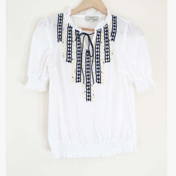 Celine Tops - Celine. Size Medium. Beaded boho top