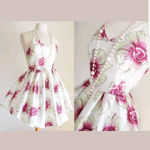 2 for $32 NWOT Pink and White Floral Dress - Picture 2 of 4