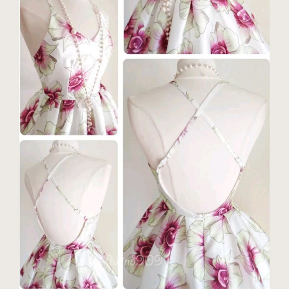 2 for $32 NWOT Pink and White Floral Dress - Picture 3 of 4