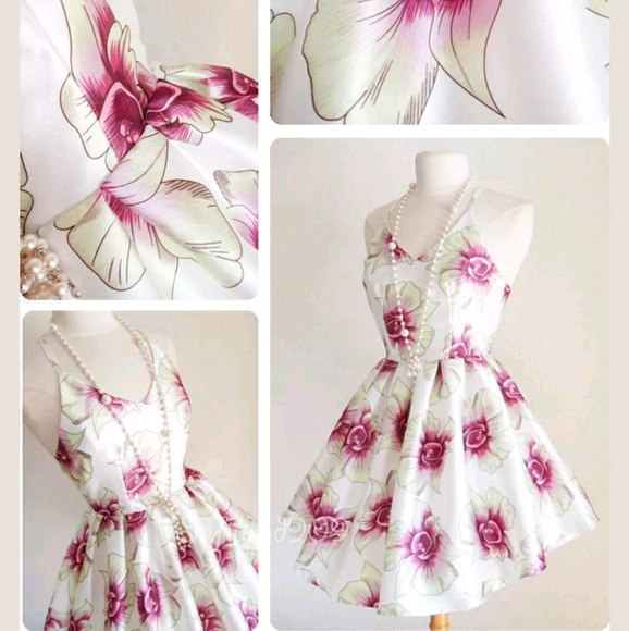 2 for $32 NWOT Pink and White Floral Dress - Picture 4 of 4