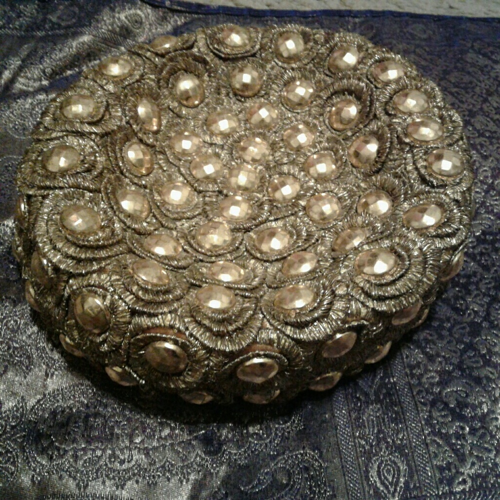 Vintage gold ladies hat from Saks Fifth Avenue