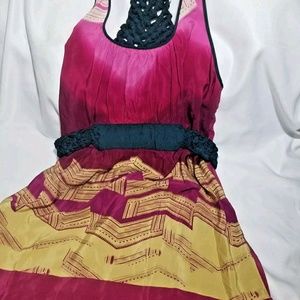 Silk petticoat alley dress