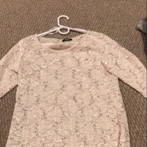 Shimmery cream shirt