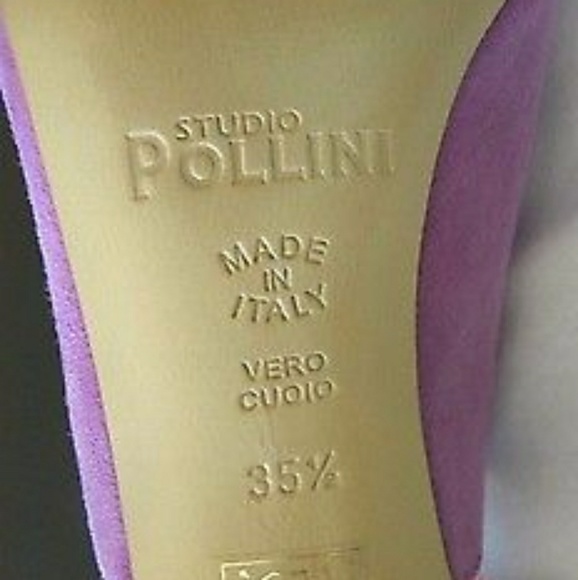 💜 STUDIO POLLINI SUEDE DRESS PUMP - Picture 7 of 8