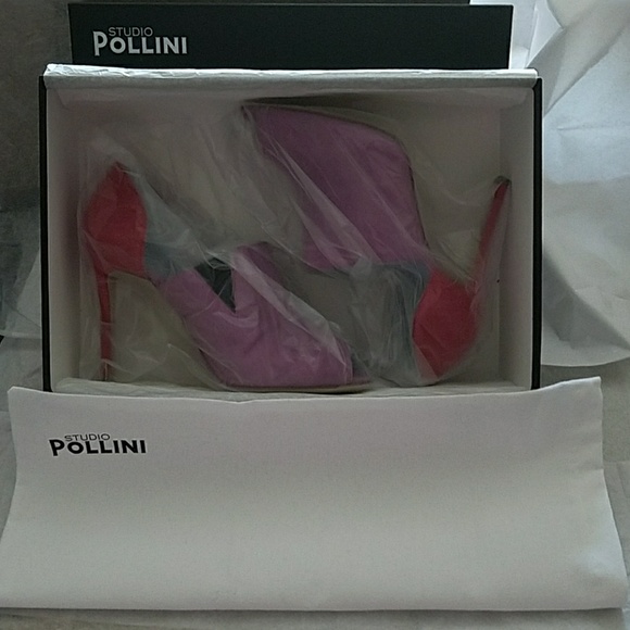 💜 STUDIO POLLINI SUEDE DRESS PUMP - Picture 8 of 8