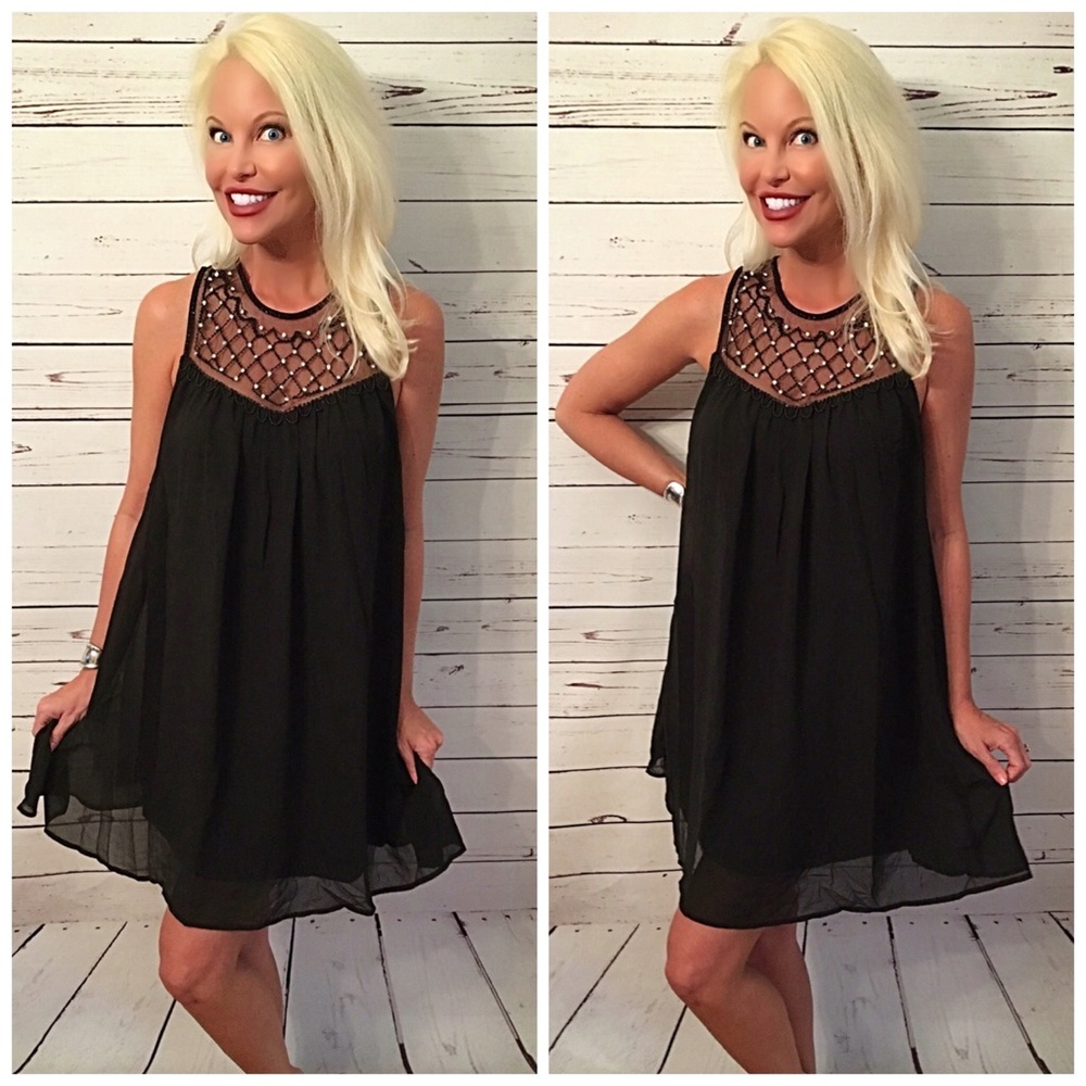 Stunning fully lined beaded top dress! - Picture 1 of 3