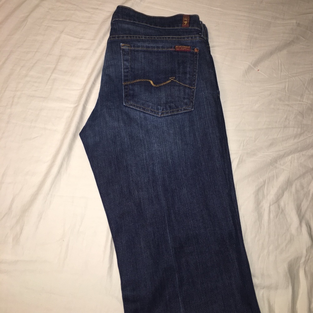 7 for all mankind skinny dark jeans