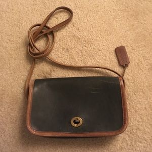 Vintage Coach Forest Green Crossbody