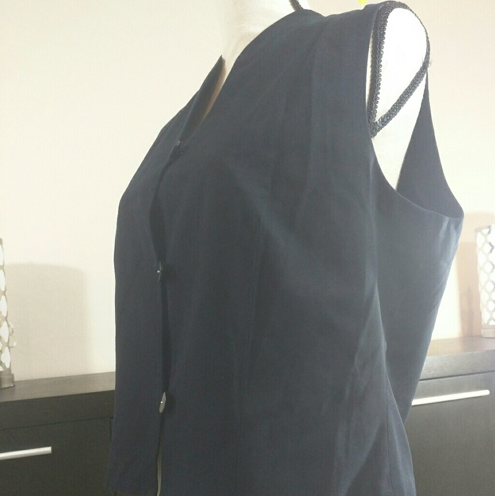 Dark Blue Professional Ann Taylor Vest