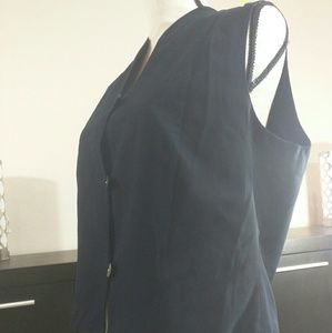 Dark Blue Professional Ann Taylor Vest