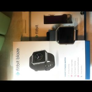 Used Fitbit Blaze with Additional Large Plum band