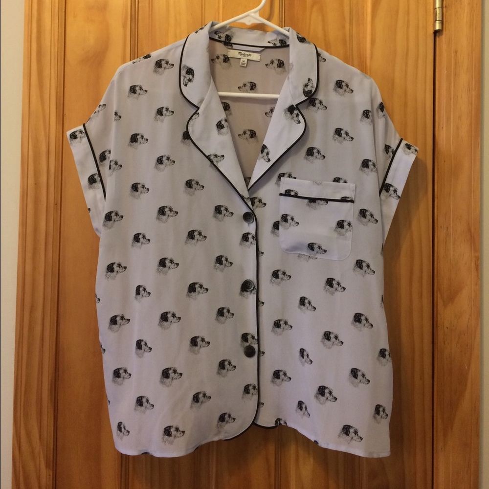⭐️Madewell Silk PJ Top⭐️