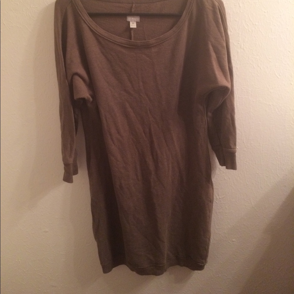 Olive green sweater Dress