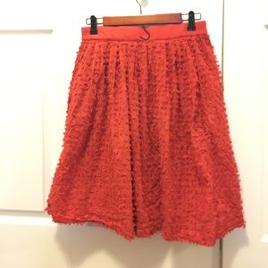 J crew clip dot skirt