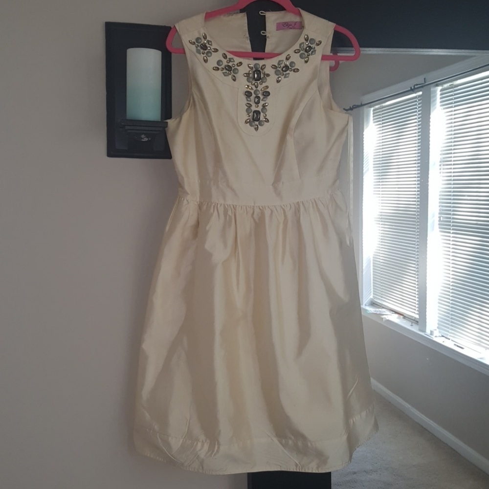 Silk Embellished Eliza J Dress