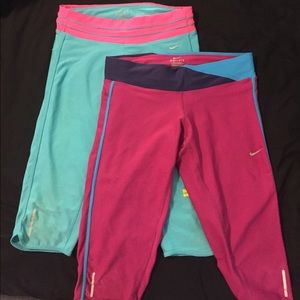 Two Nike Dri-Fit Workout Crops