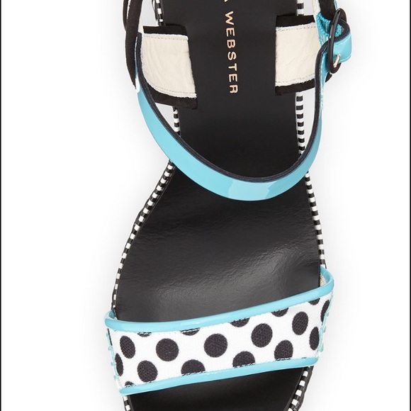 Sophia Webster - Lucita Polka Dot Wedge Sandal - Picture 2 of 5