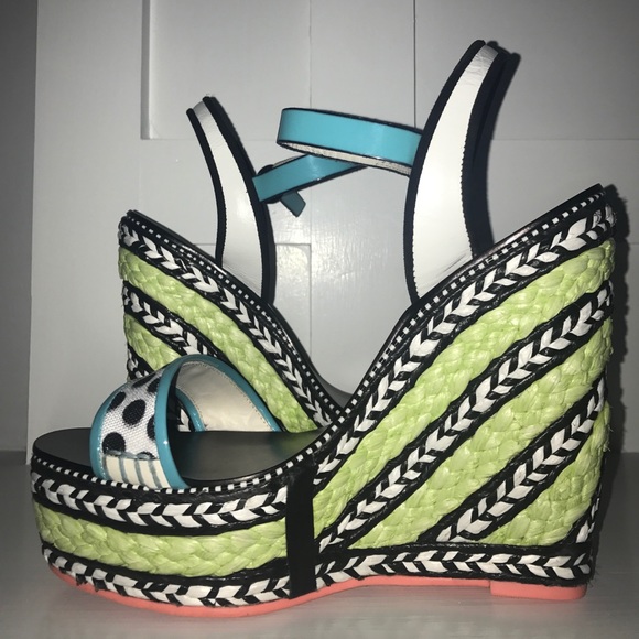 Sophia Webster - Lucita Polka Dot Wedge Sandal - Picture 3 of 5