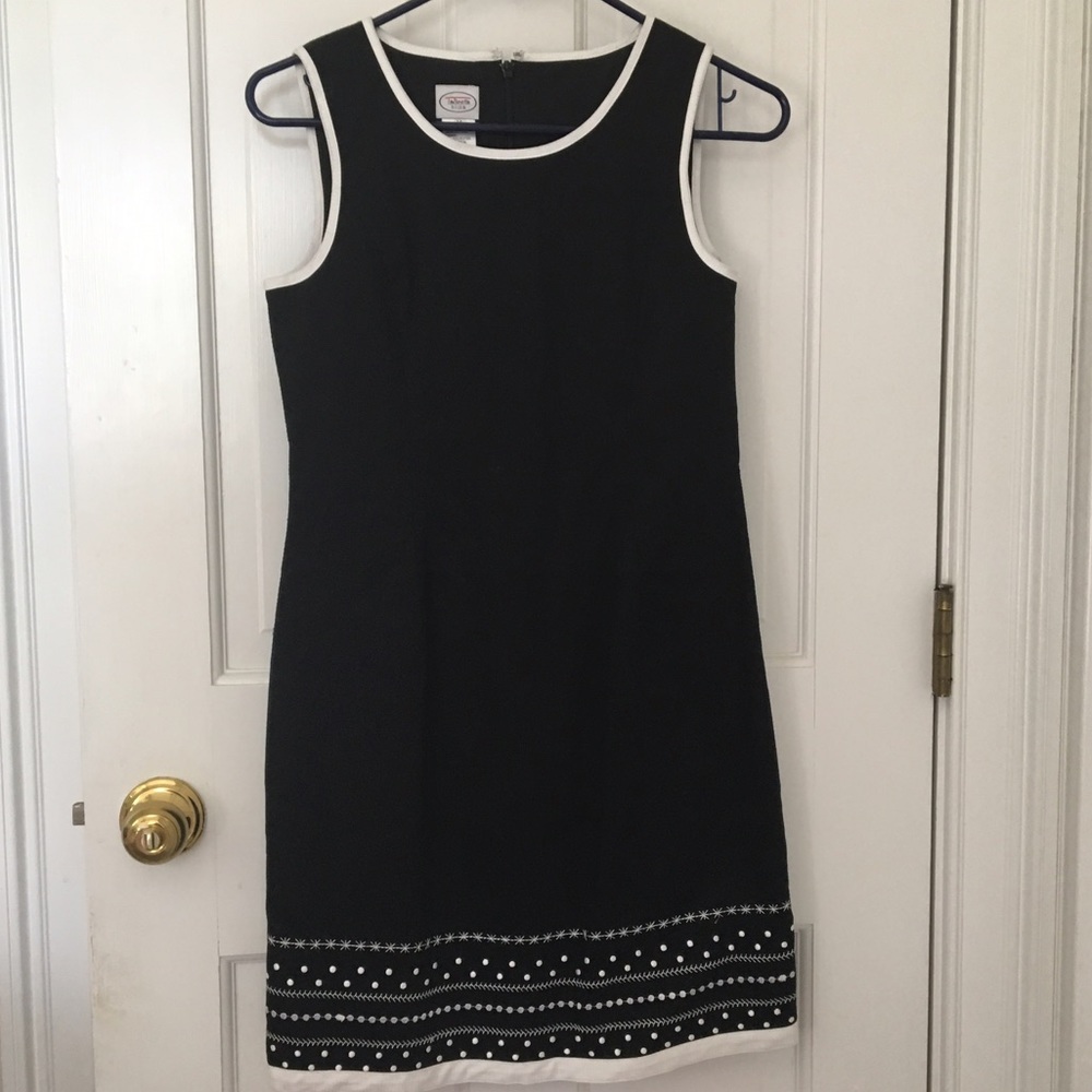 Talbots Kids 14 Black cotton dress NWT