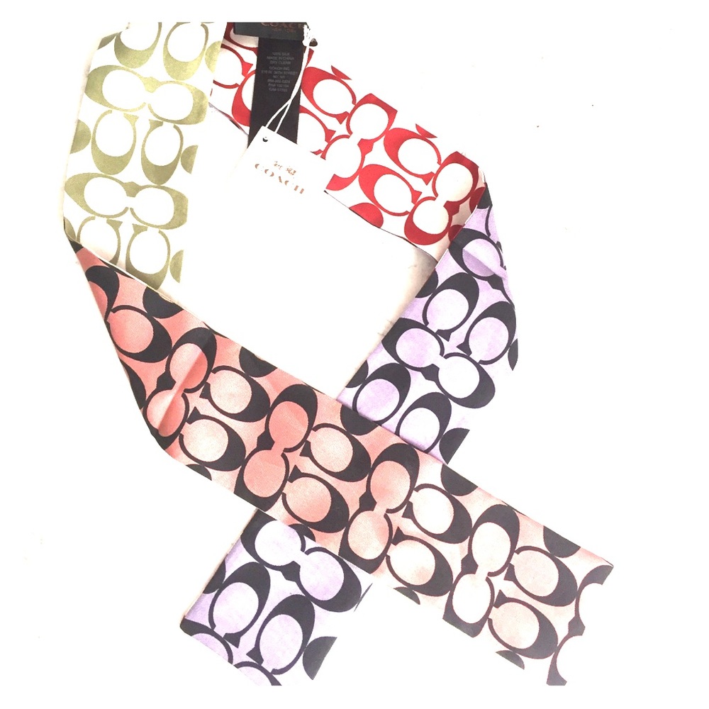 NWT COACH silk Hair band