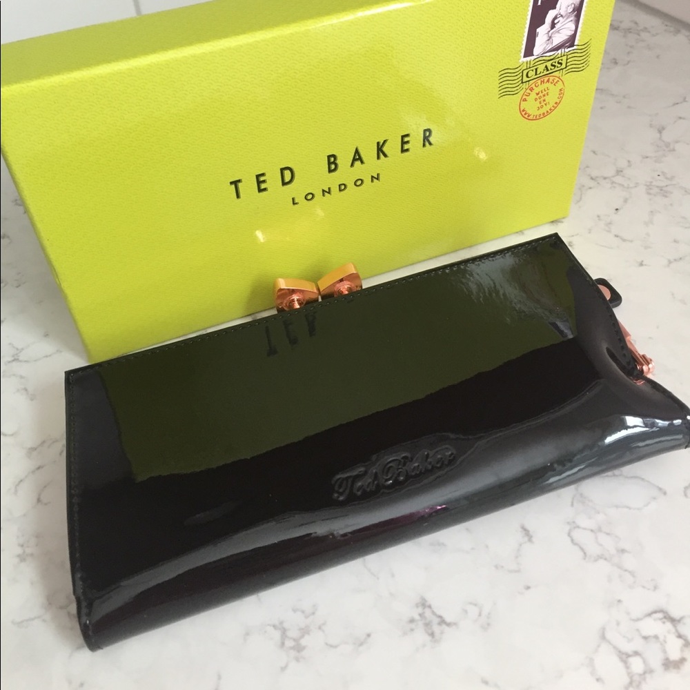NWT Ted Baker French Bulldog Wallet w/ crystals
