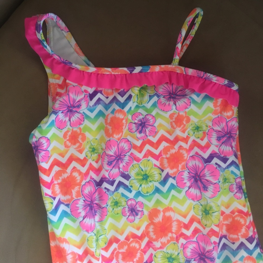 Girls ocean pacific one piece bathing suit