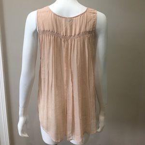 Joie blush sheer blouse