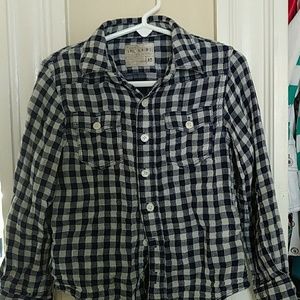 Joe's jeans soft button down shirt size 3-4